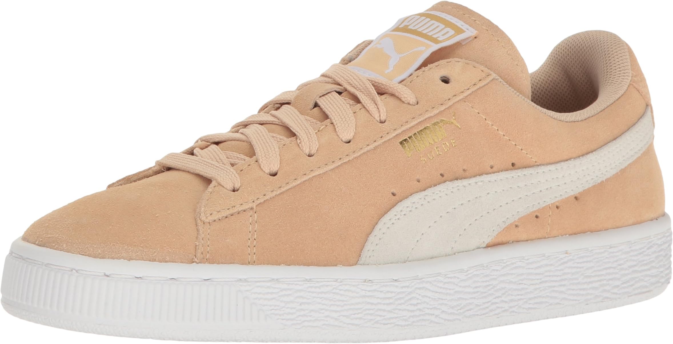 Puma Women's Suede Classic WN's Fashion Sneaker, Natural Vachetta-Whisper White, 6.5 M US