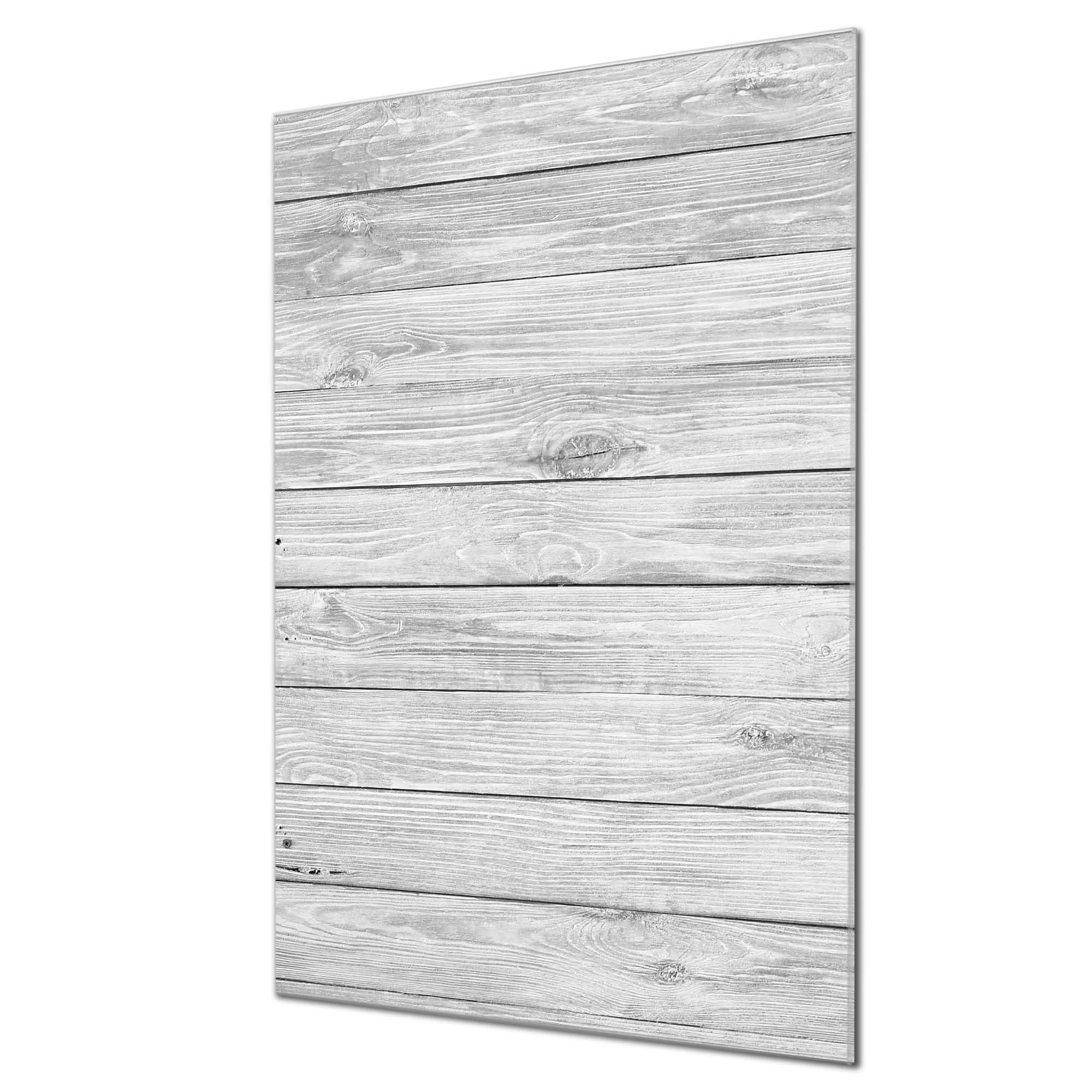 banjado Glas Magnettafel 50x75 in Holzoptik, beschreibbares Memoboard