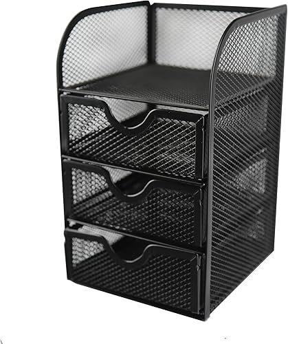 Miniatura 8 de Huron Mini organizador de suministros de escritorio de 3 cajones (142496) (1 ud)