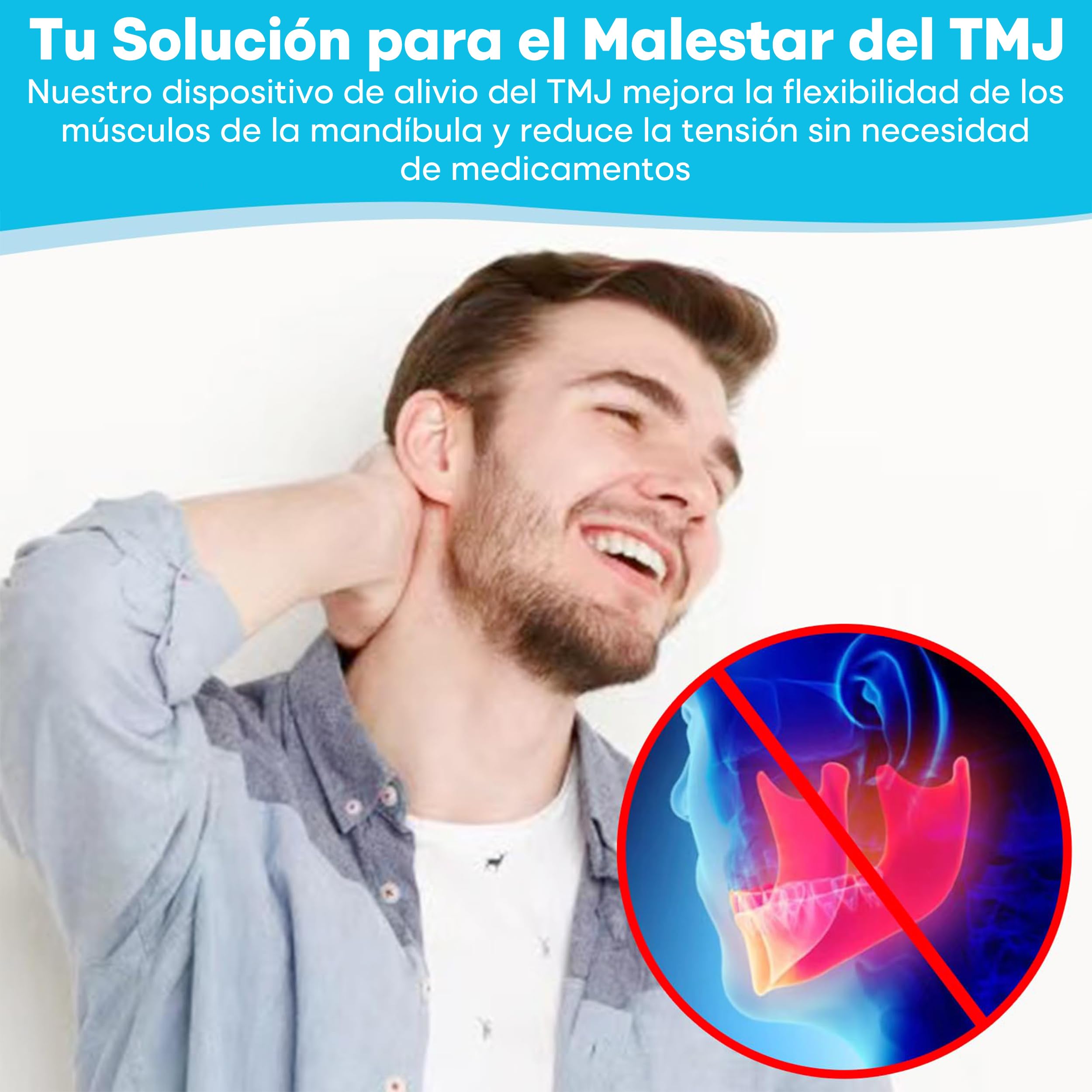 Alivio y masajeador de ATM de Tilcare - El mejor alivio para el dolor de ATM, dolor de mandíbula y bruxismo