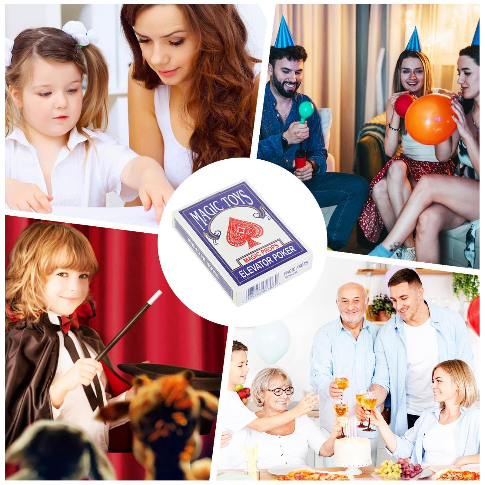 Magiczne karty | Talie pokerowe dla czarodziejów, akcesoria do sztuczek z bliska na pokazach, spotkaniach i pokazach ulicznych lub scenicznych