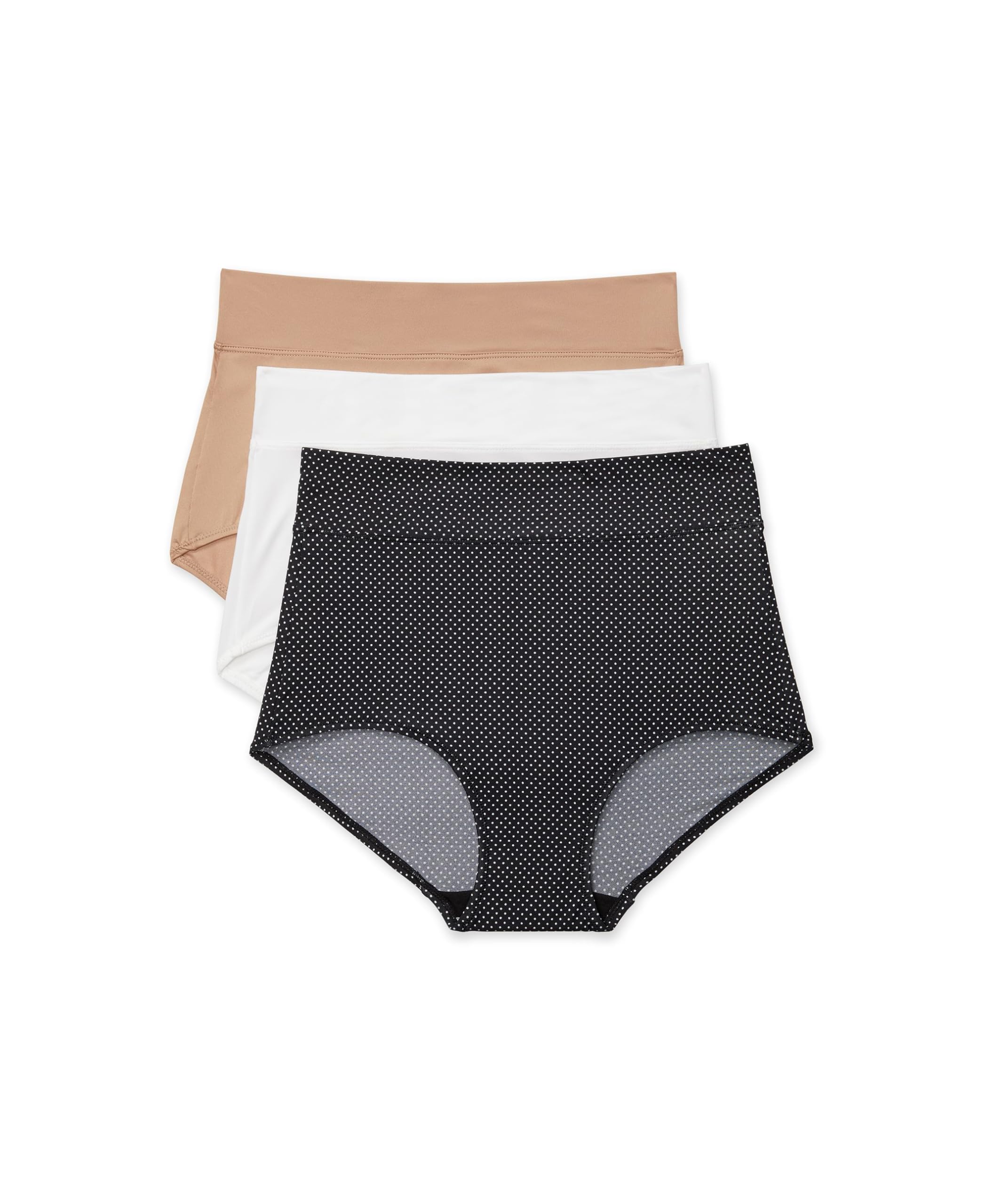 Warners Womens Blissful Benefits No Muffin Top 3 Pack Brief Panty