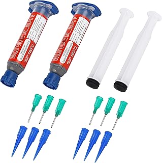 Wonderway Sn63/Pb37 Tin Lead Solder Paste 183℃ Melting Point No-Clean(30gx2Packs)