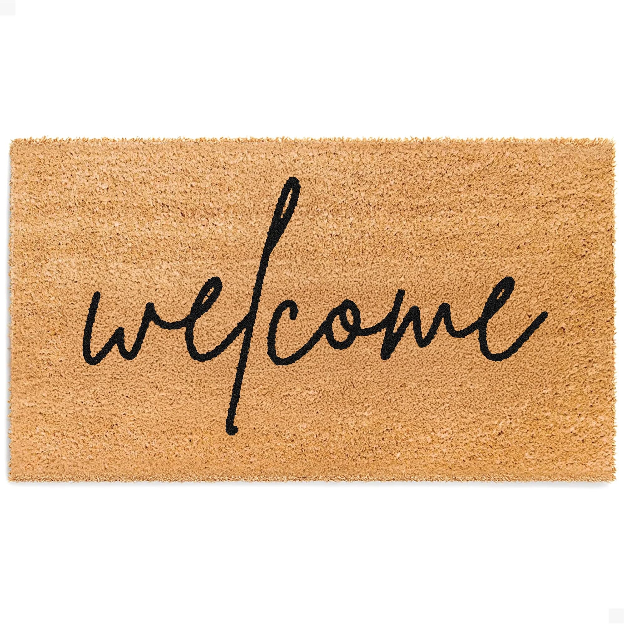 THEODORE MAGNUS Natural Coir Doormat with Non-Slip Backing - 17 x 30 - Outdoor/Indoor - Welcome Mats - Warm Welcome - COIR-1730-15-228-image-7