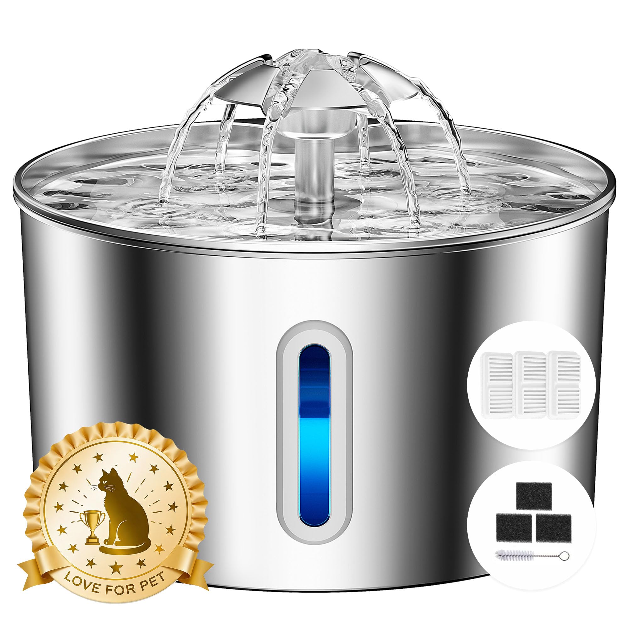BalimoPet Cat Water Fountain Stainless Steel