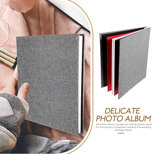 Miniatura 4 de Álbum de fotos de memoria, álbum de fotos autoadhesivo, álbum de fotos, álbum de fotos, libro de recuerdos vintage, cubierta de lino, álbum de fotos