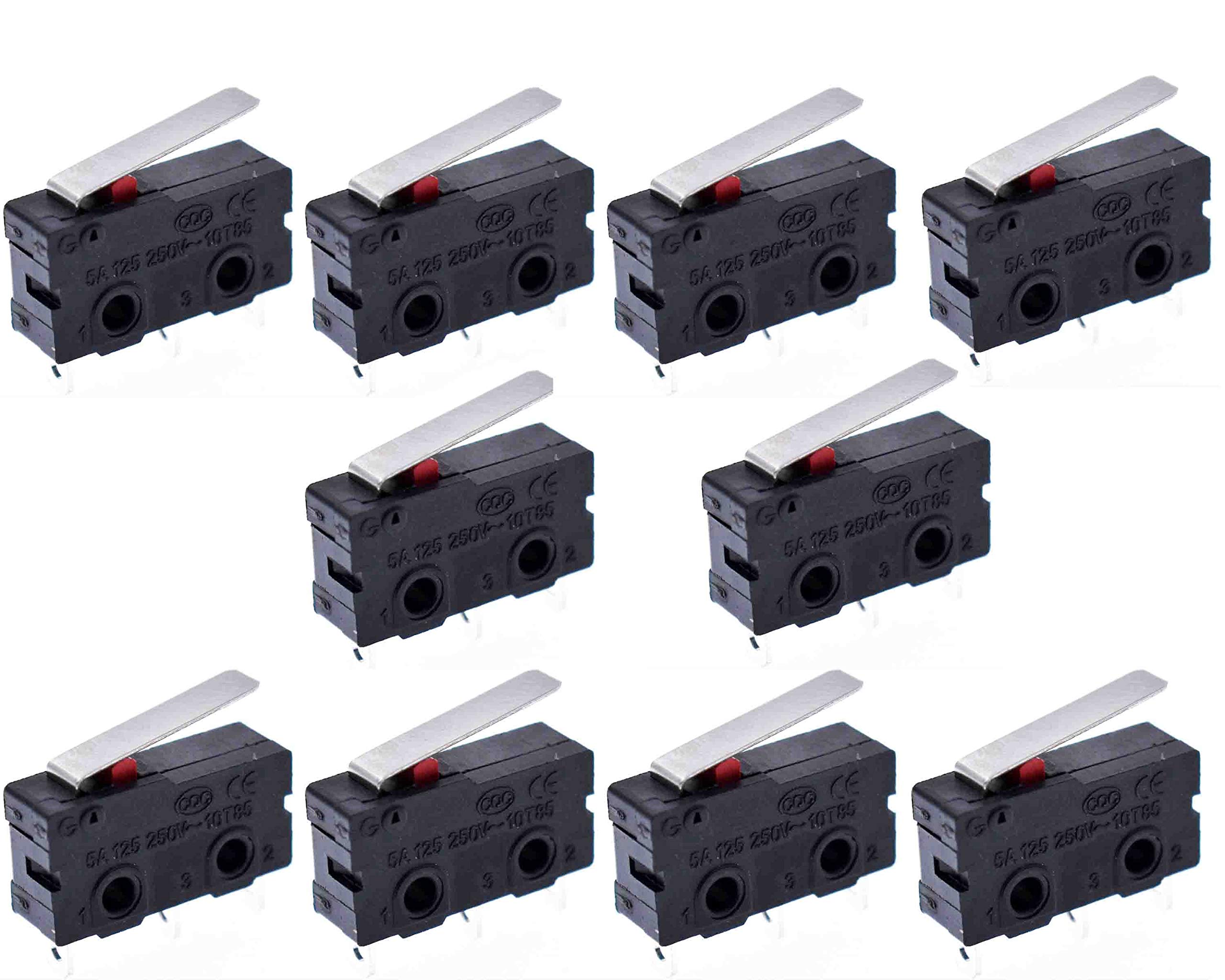 Amazon.com: 10PCS Tact Switch on Off KW11-3Z 5A 250V Microswitch
