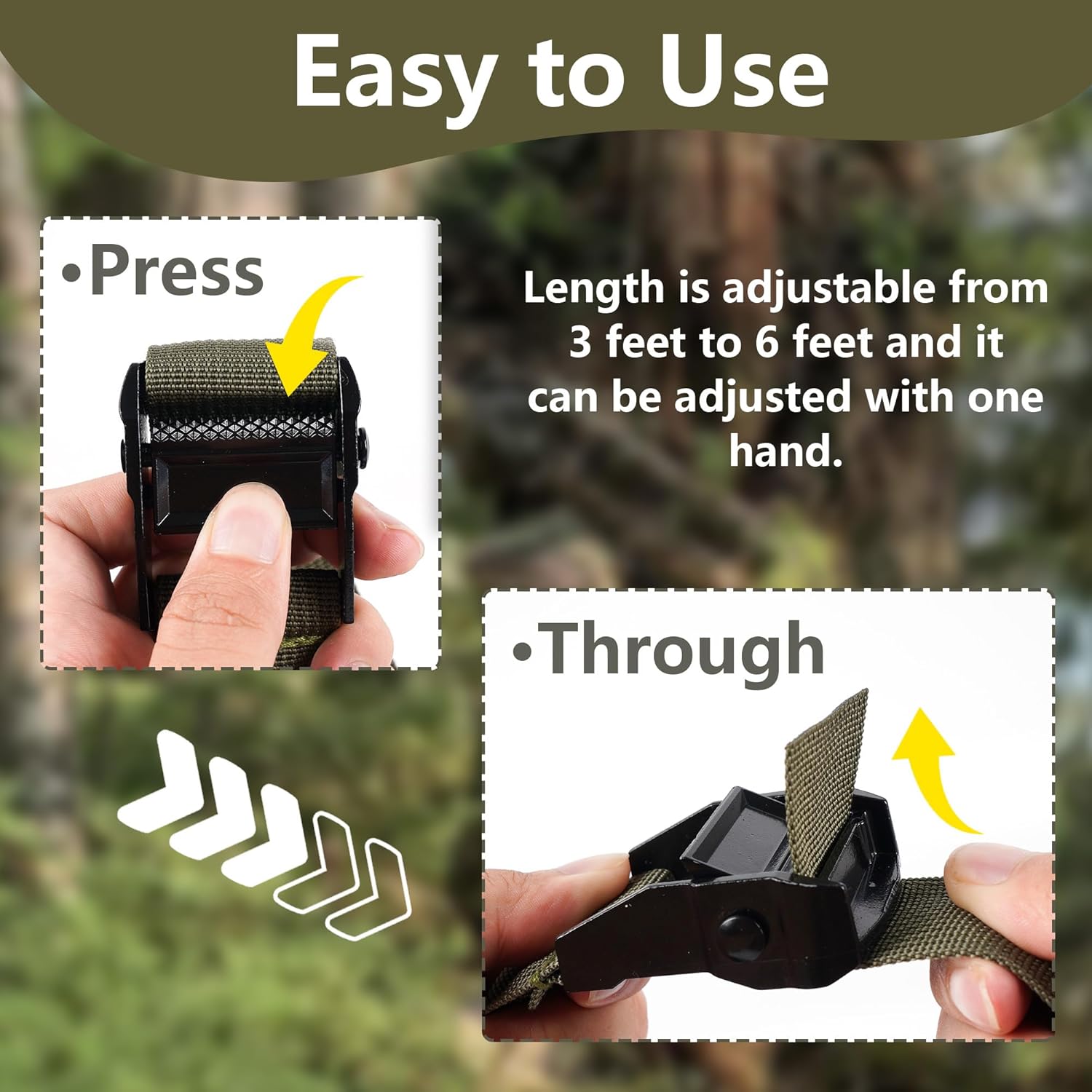 Tree Saddle Back Band Adjustable Hunting Saddle Back Support Additional