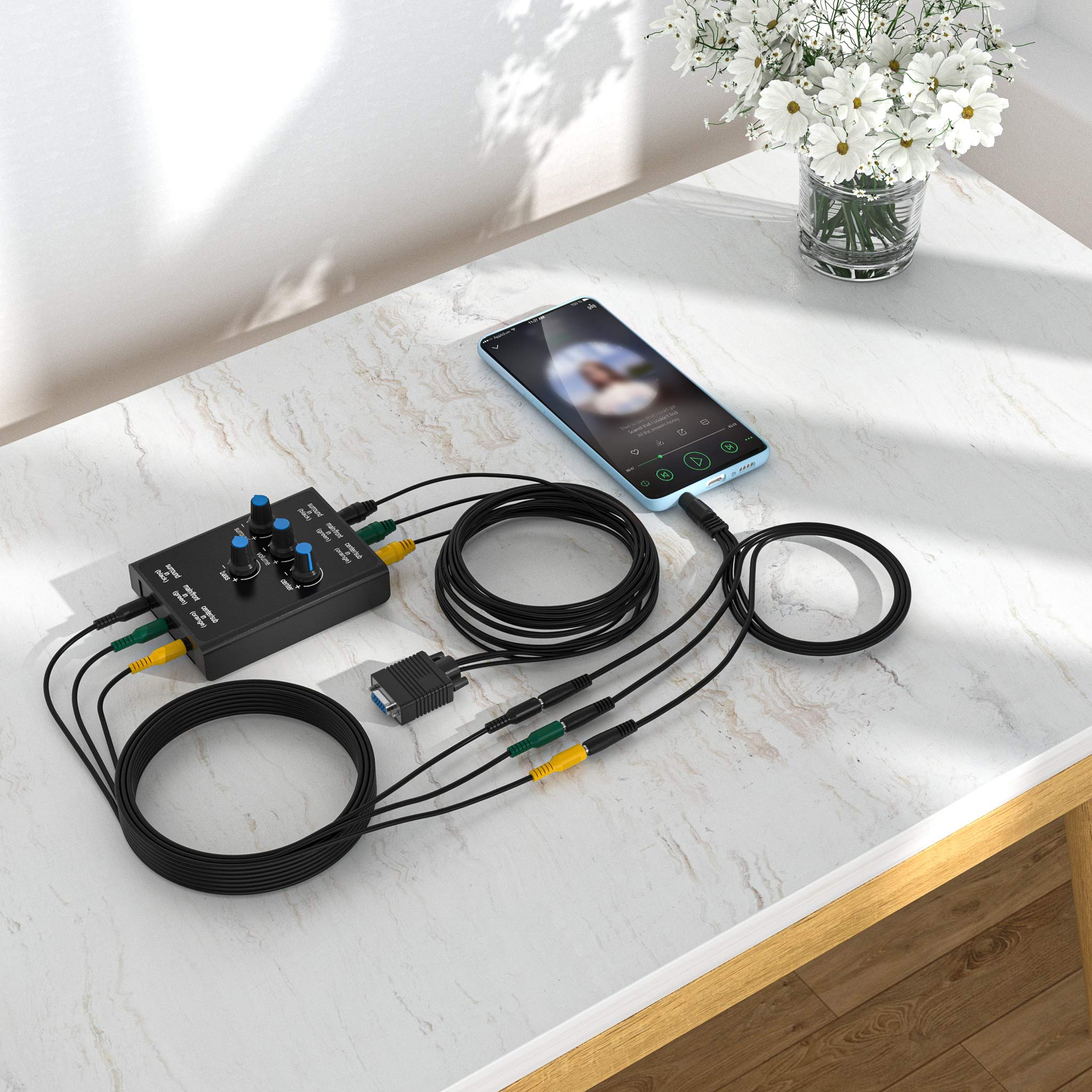 Replacement Logitech Z5500 Post636 PIDs with w/Volume Control Pod with