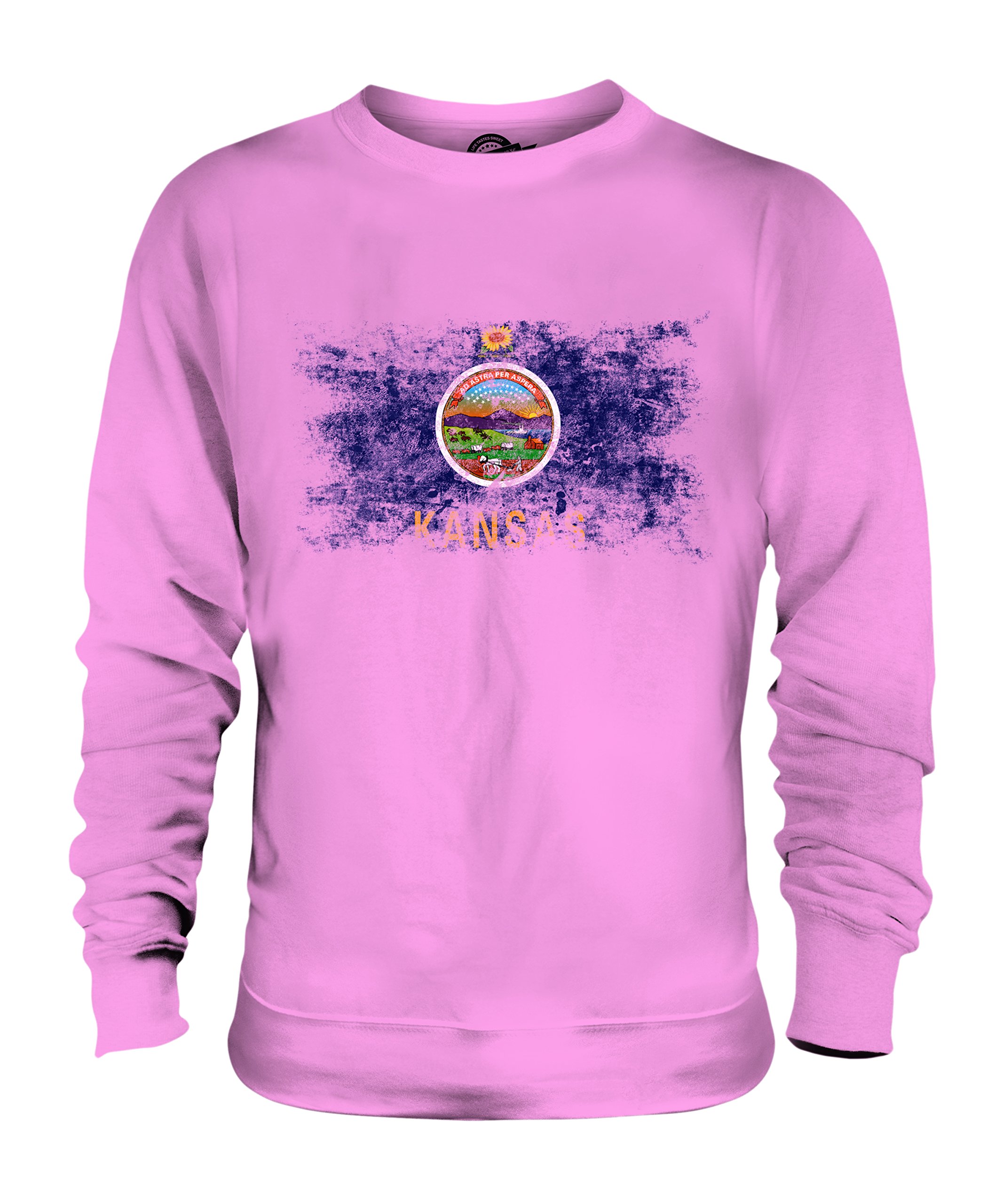 Sweat-shirt Kansas de qualité supérieure avec motif drapeau rétro - 3
