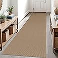 3x10 Beige Yellow White Washable Runner Rug for Kitchen, Soft Classic Runners with Non-Slip, Non-Shedding Distressed Floral Rug for Hallways Door mat Indoor Bedroom Indoor
