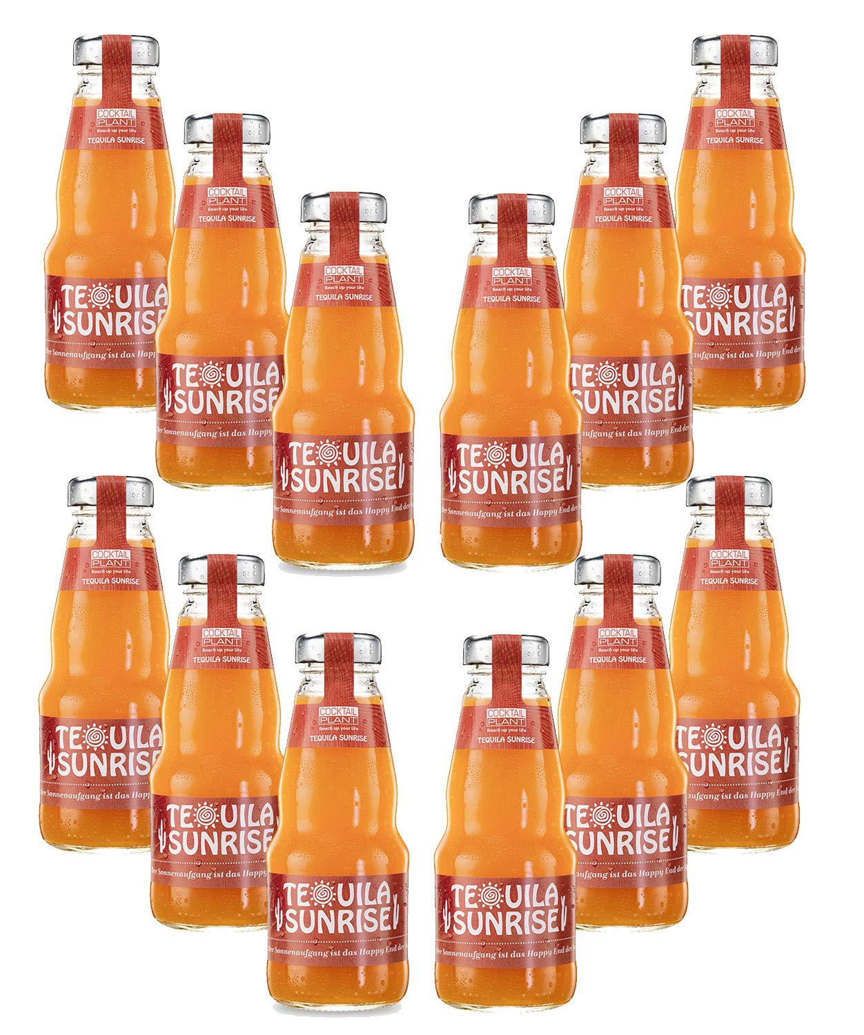 Cocktail Plant Tequila Sunrise (10,1% Vol) 12x 0,2l = 2,4l - inkl. Pfand MEHRWEG - [Enthält Sulfite]