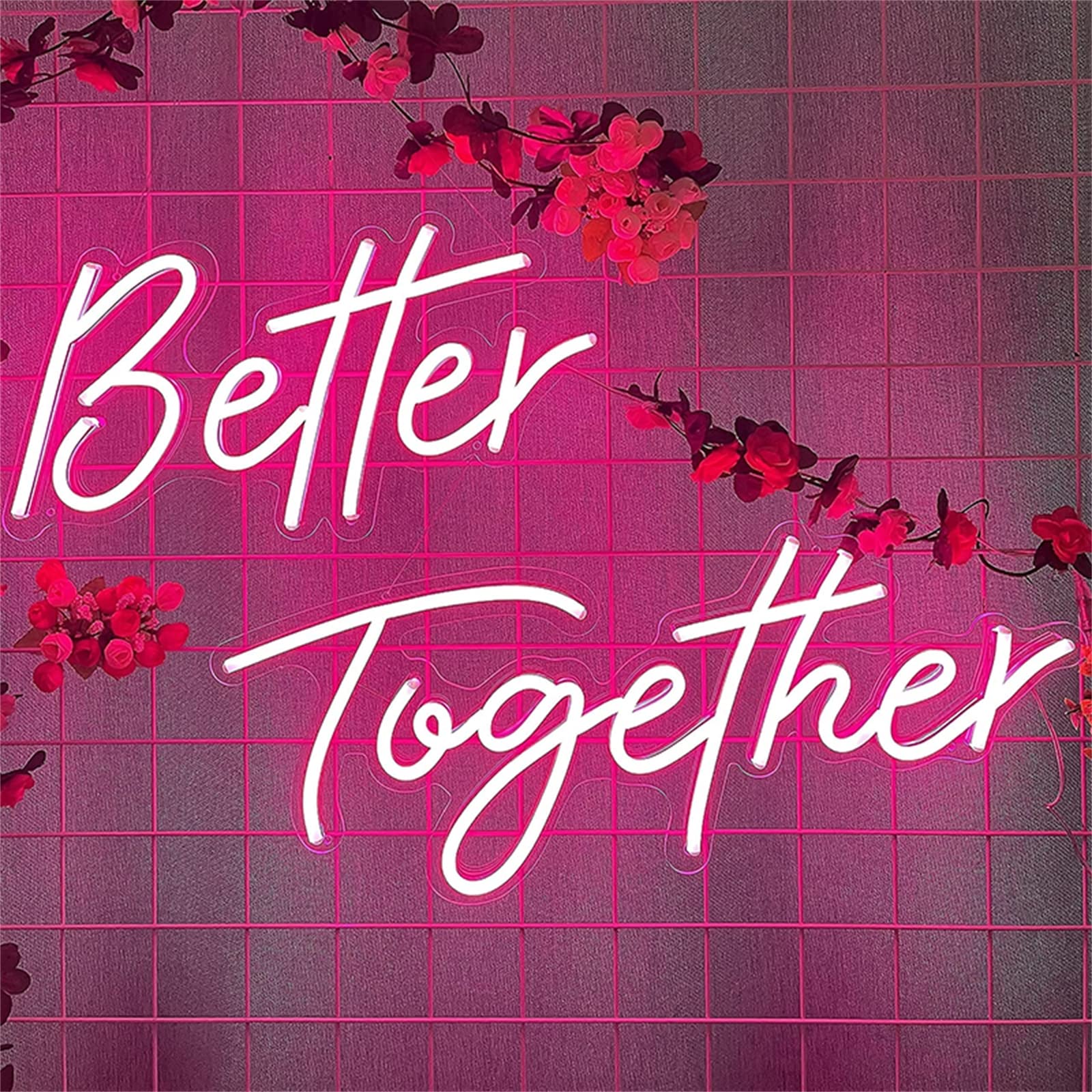 結婚式 ネオンサイン ネオンライト better together Amazon.co.jp: LED ネオンライト/ライトサイン/看板 Better