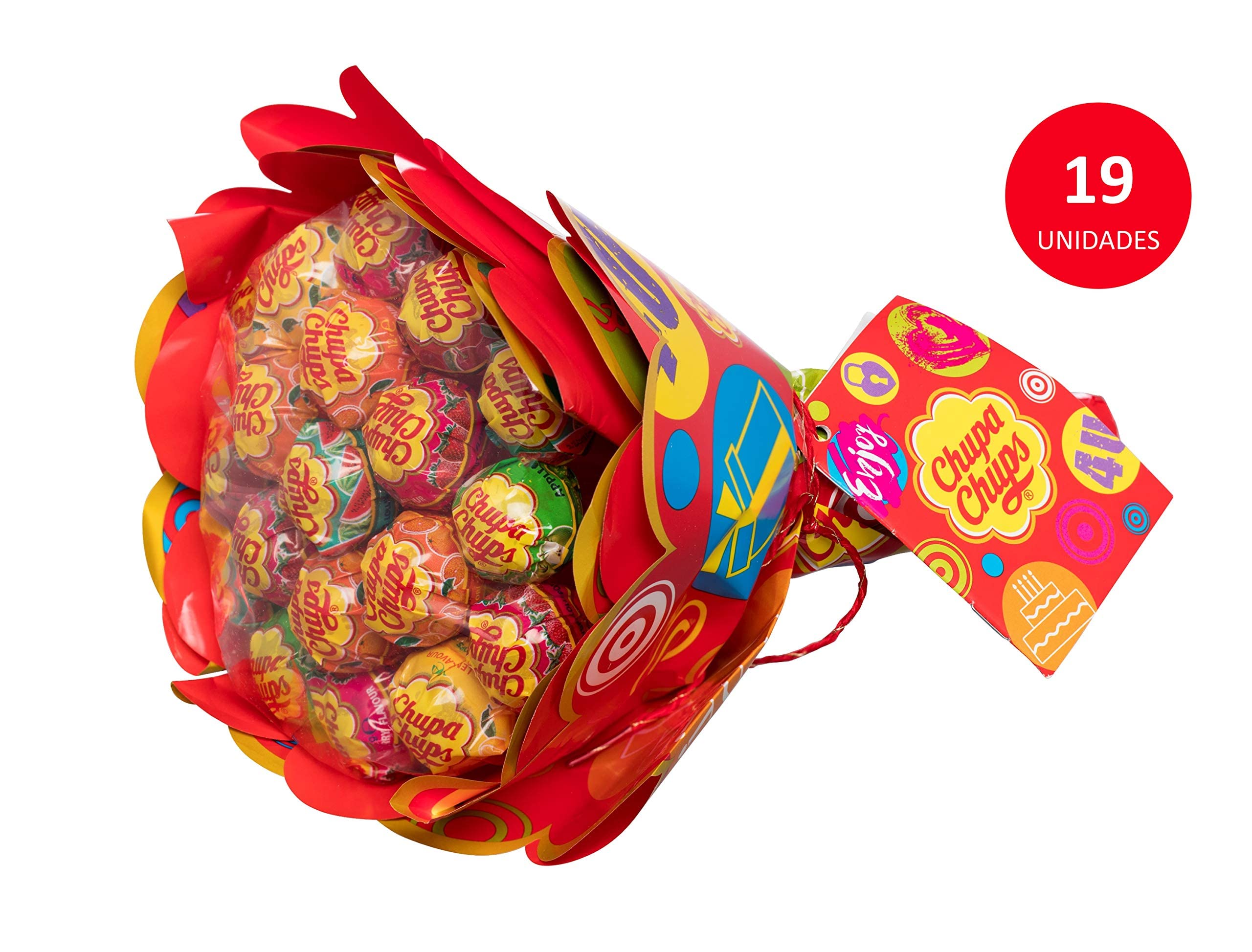 Chupa Chups Caramelo con Palo de Sabores Variados, 19 x 12g + Smint Tin Fresa, Caramelo Comprimido Sin Azúcar - 12 unidades de 35 gr, (Total 420 gr.)