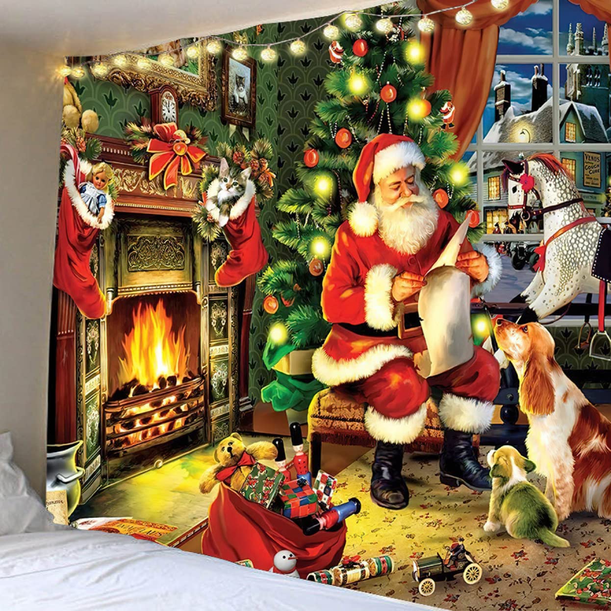 クリスマスイルミネーション　煙突の大きなお家　サンタクロースアイリスオーヤマ クリスマスイルミネーション 煙突の大きなお家 サンタクロースアイリス