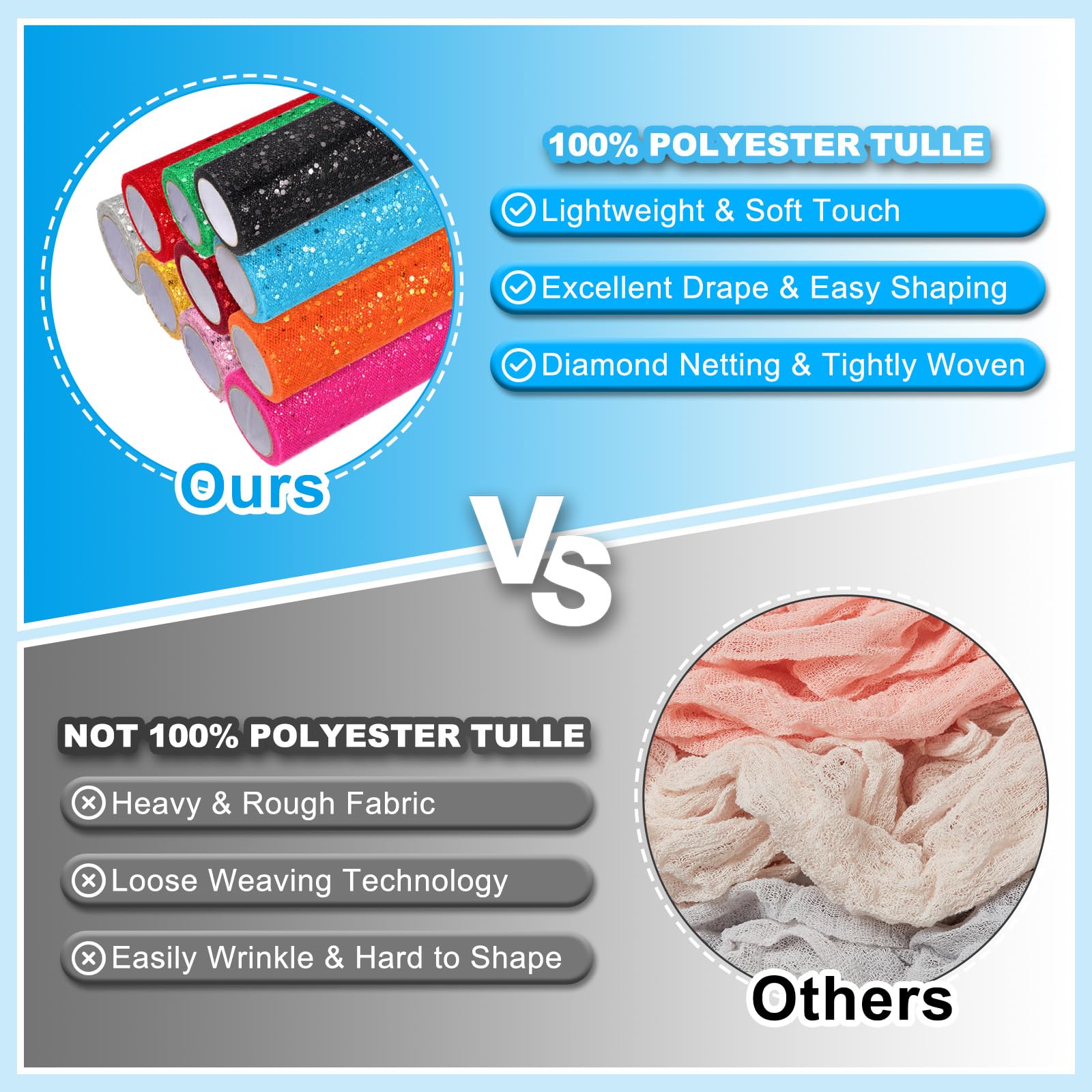 PATIKIL Tulle Fabric Rolls - Image 4