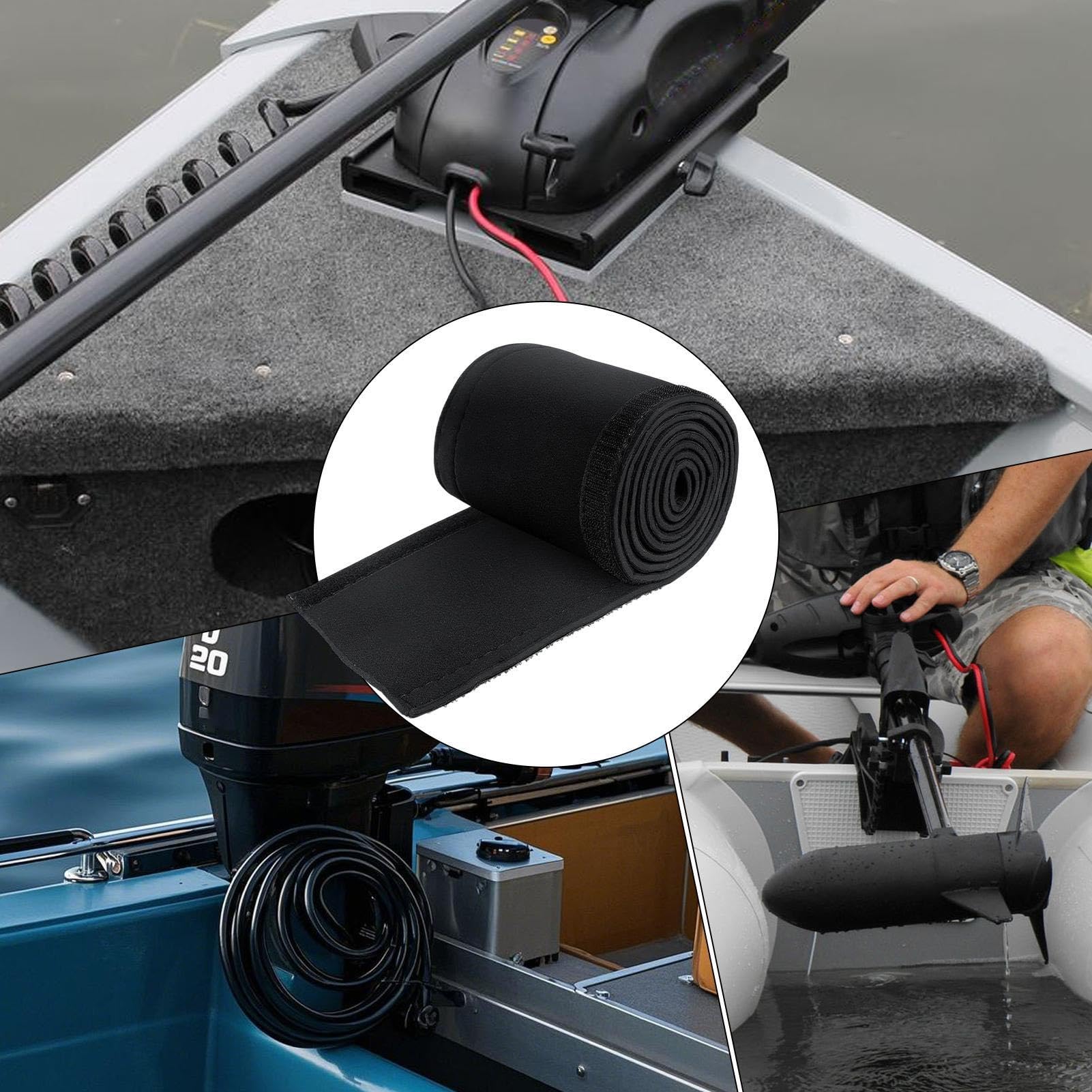 Guaina In Neoprene Impermeabile Per Motore Fuoribordo - 152 Cm, Per Protezione Cavi E Attrezzatura Nautica