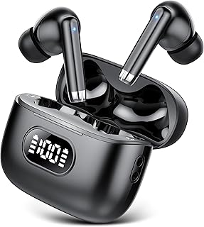 coioc Wireless Earbuds, Bluetooth 5.3 Headphones with Deep Bass, Portable Design Ear buds, 35H Playtime, LED Power Display, In Ear Wireless Earphones with ENC Mic, IPX7 Waterproof Earbuds for Sport