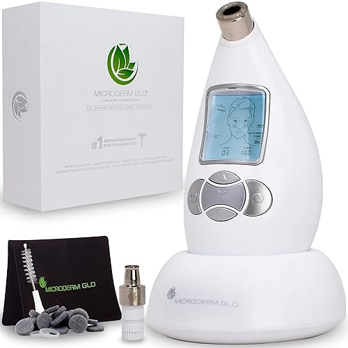 Miniatura 10 de Microderm GLO Máquina de microdermoabrasión de diamante y herramienta de succión - Kit clínico de microdermoabrasión para piel firme tonificada