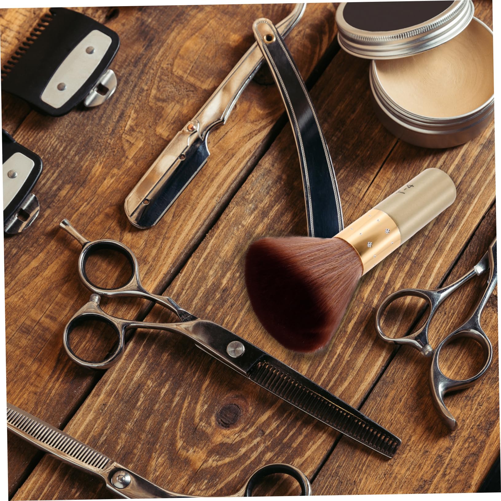 SOESFOUFU Professional Barber Tools Shaving Brush Neck Duster Soft Bristle Brush Hairdressing Brush for Hair Cutting