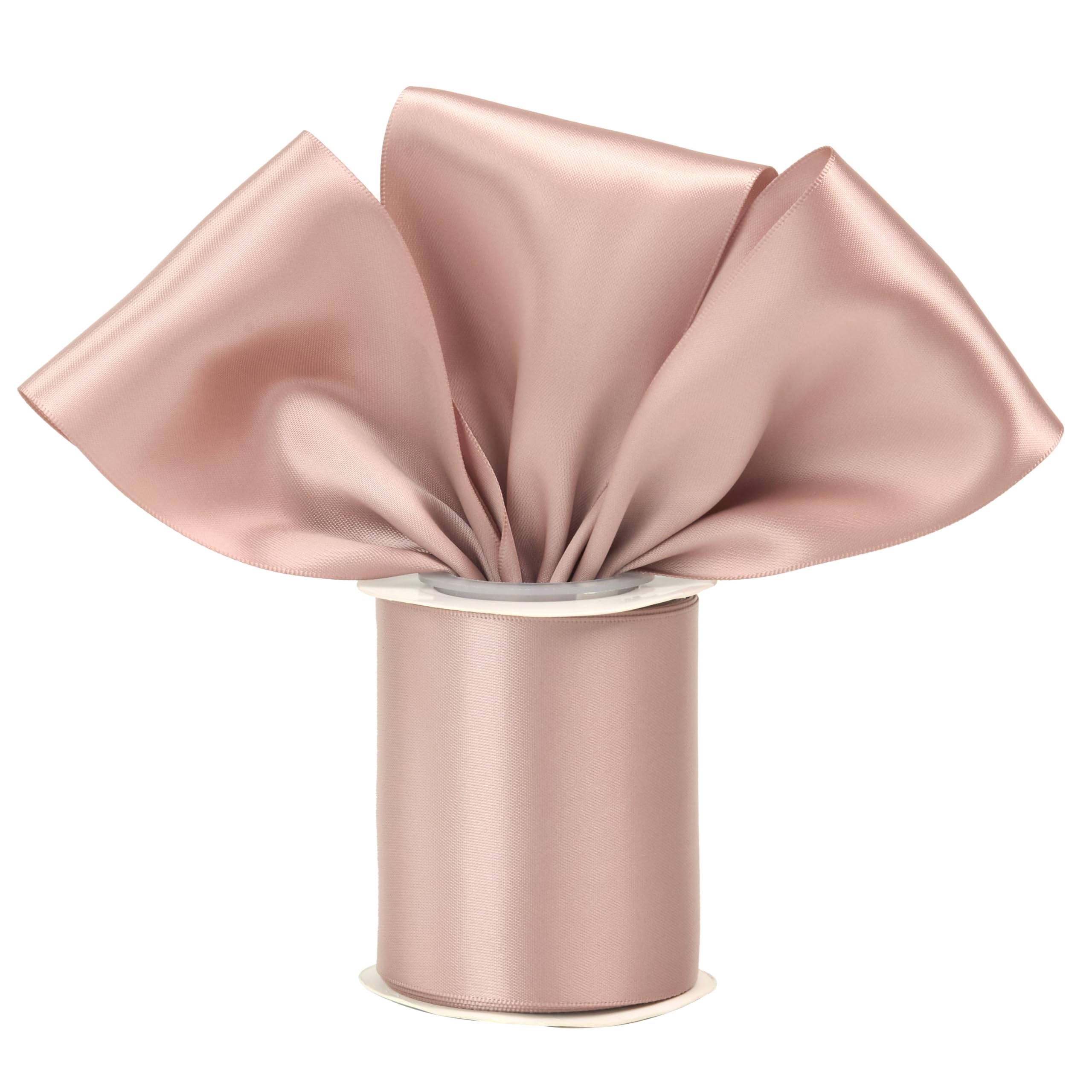 MEEDEE Rose Satin Ribbon 3/8 Inch Maroon Ribbon Double Faced