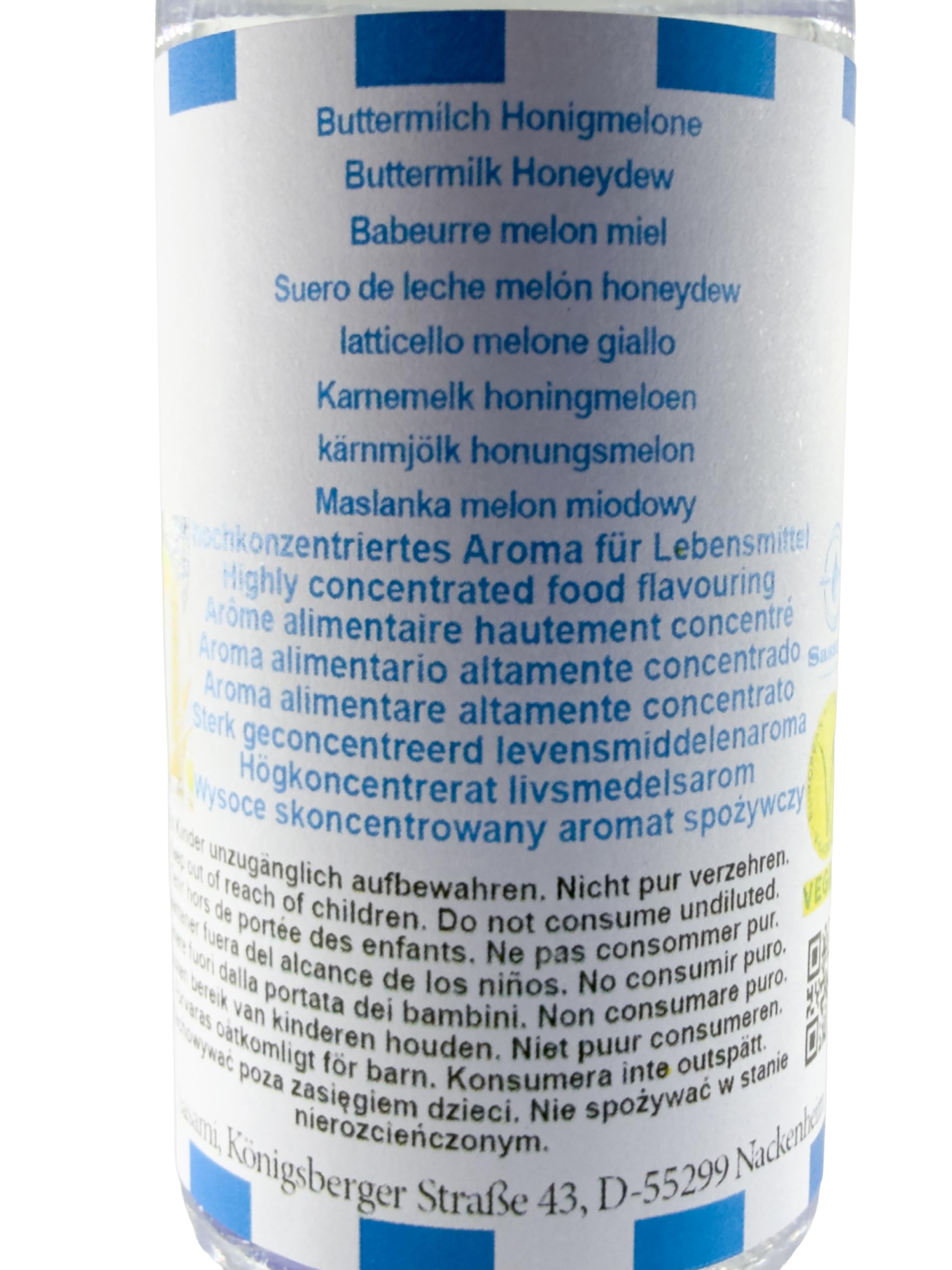 Buttermilch Honigmelone Aroma Konzentrat - Vegan - Sasami - 100ml