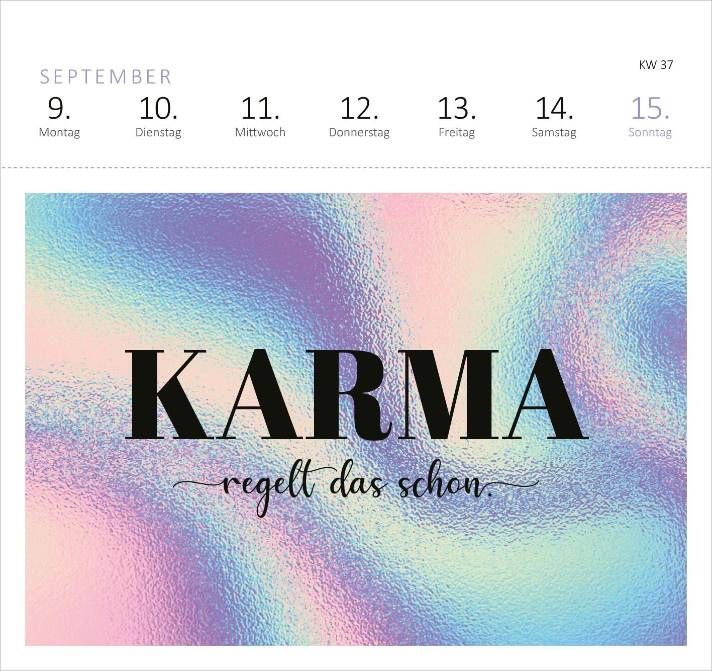 Postkartenkalender Ich kam, sah und hatte direkt keinen Bock mehr 2024