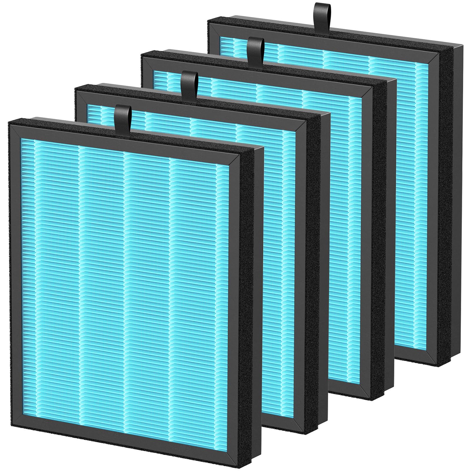 Confezione da 3 filtri dell'aria MK07 per purificatore d'aria AROEVE MK07, filtro HEPA H13 Ture a 4 strati, adatto per MK07, per polvere, polline, pelucchi, peli di animali domestici, versione