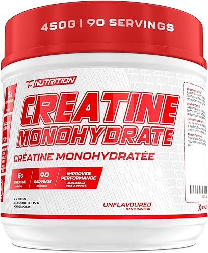 Miniatura 8 de TC Nutrition Monohidrato de creatina en polvo de 0.18 oz (5 g), creatina pura en polvo para mayor fuerza, crecimiento muscular, mayor resistencia y