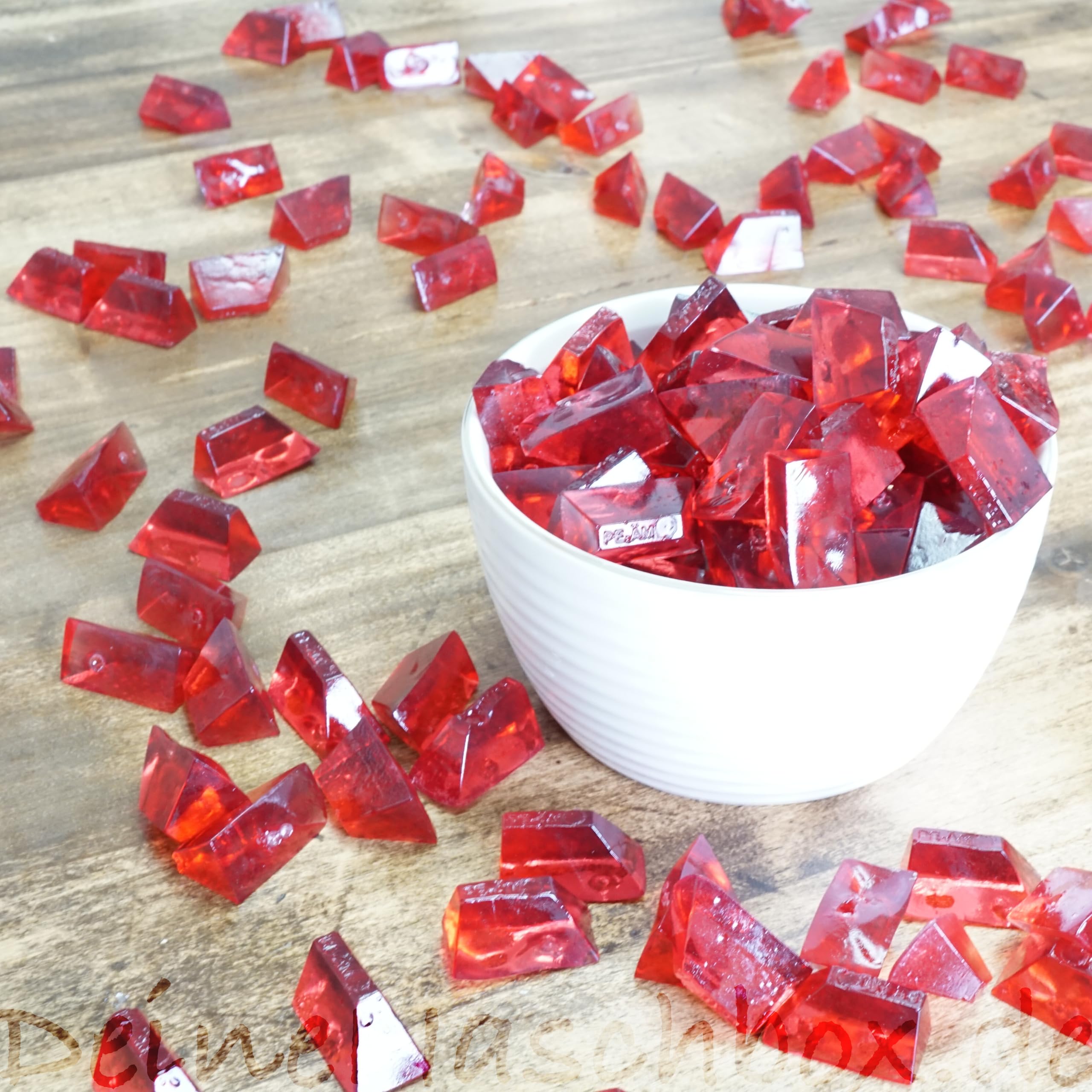 PE ÄM | Zuckerfreie Fruchtgummi Erdbeer M'Ecks |3kg Mega Pot | XXL Pack für Party, Candybar & als Geschenk | Süß & Saftig | Premiumfruchtgummi
