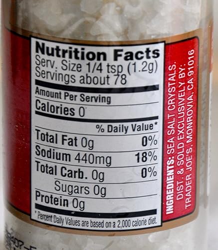 Miniatura 2 de Trader Joe's Gourmet Set con molinillo integrado combinado granos de pimienta negra de 1.8 onzas y condimento diario de 2.3 onzas y cristales de sal