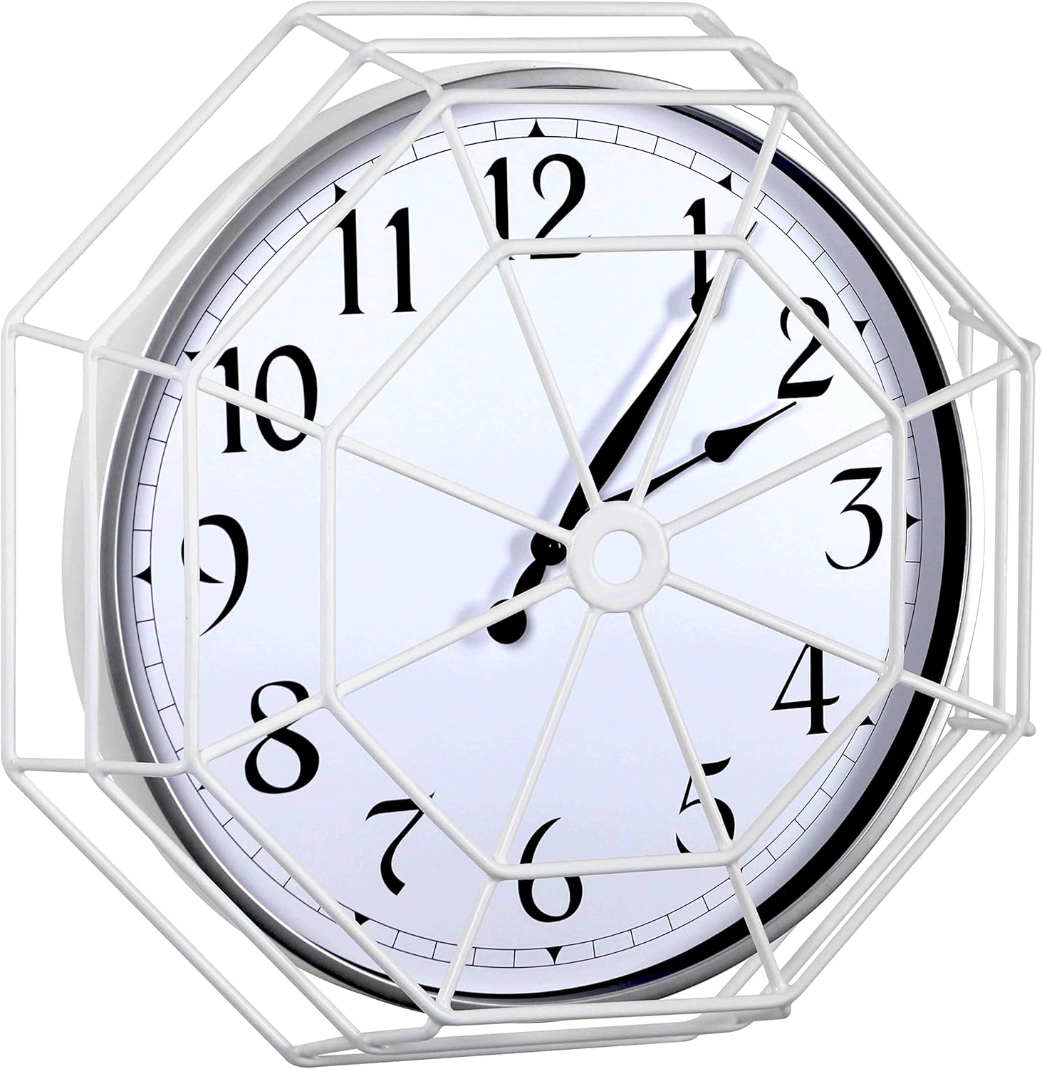 STI-9635 Clock/Bell Damage Stopper, 14.25 Inch Diameter, Protective Coated Steel Wire Guard, White
