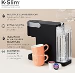 Cafetière à dosette K-Cup Keurig K-Slim à portion unique, avec commandes simples par bouton-poussoir et technologie MultiStream, Noir