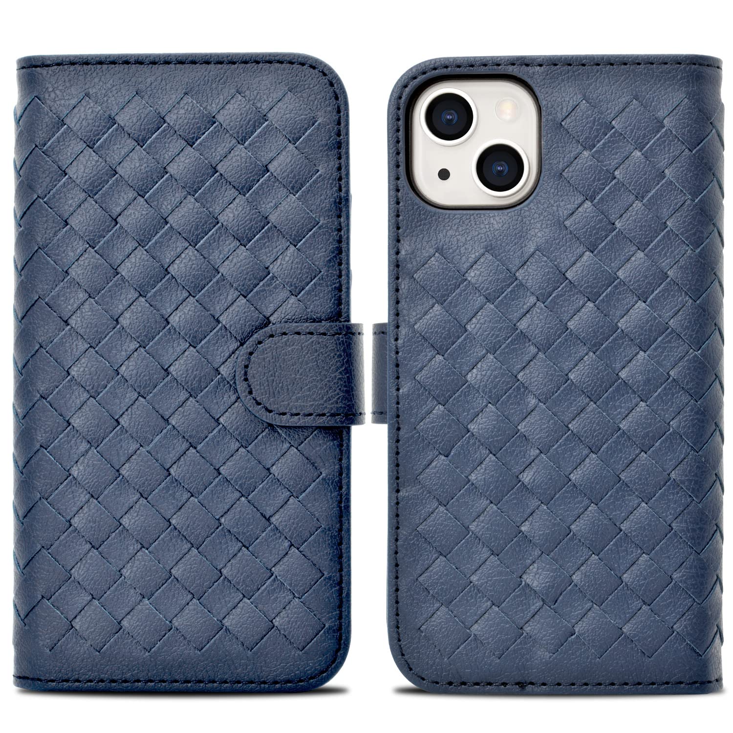 Amazon.co.jp: flora iPhone13 ケース 手帳型 編み込み 手帳型