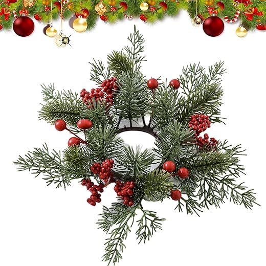 Christmas candle rings – 25.5 x 25.5 x 4 cm
