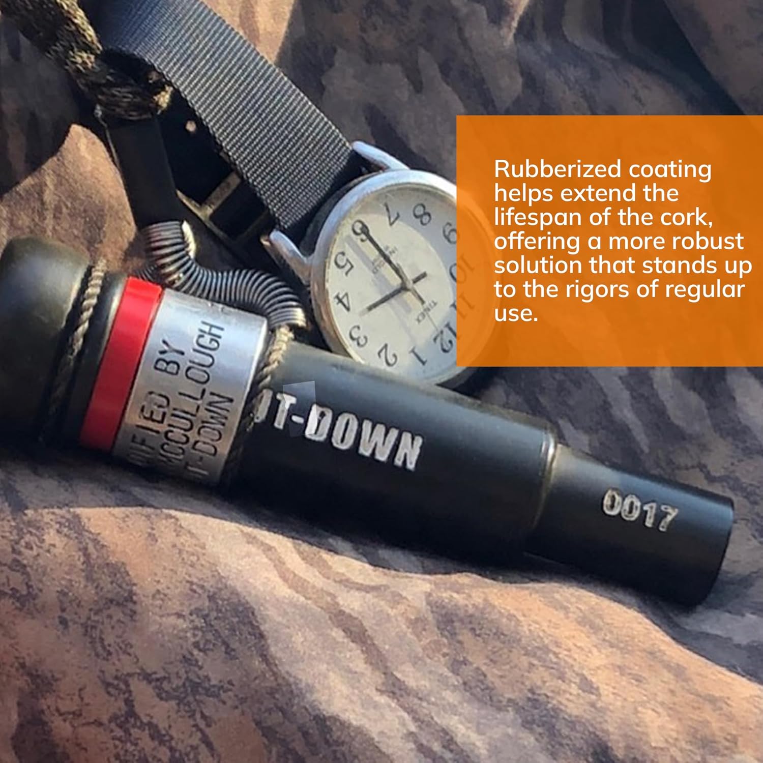 Duck Call Rubberized Cork Strip Sets 4 inch Rubberized Cork Strips for cutdown Style Duck Calls