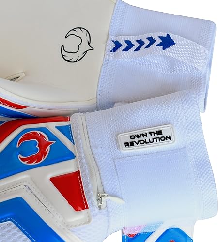 Miniatura 5 de Renegade GK Talon - Guantes de portero con protector microbiano (tallas 5-11, 5 estilos, nivel 3) Pro-Tek Fingersave y 3.5+3MM Hyper Grip XD