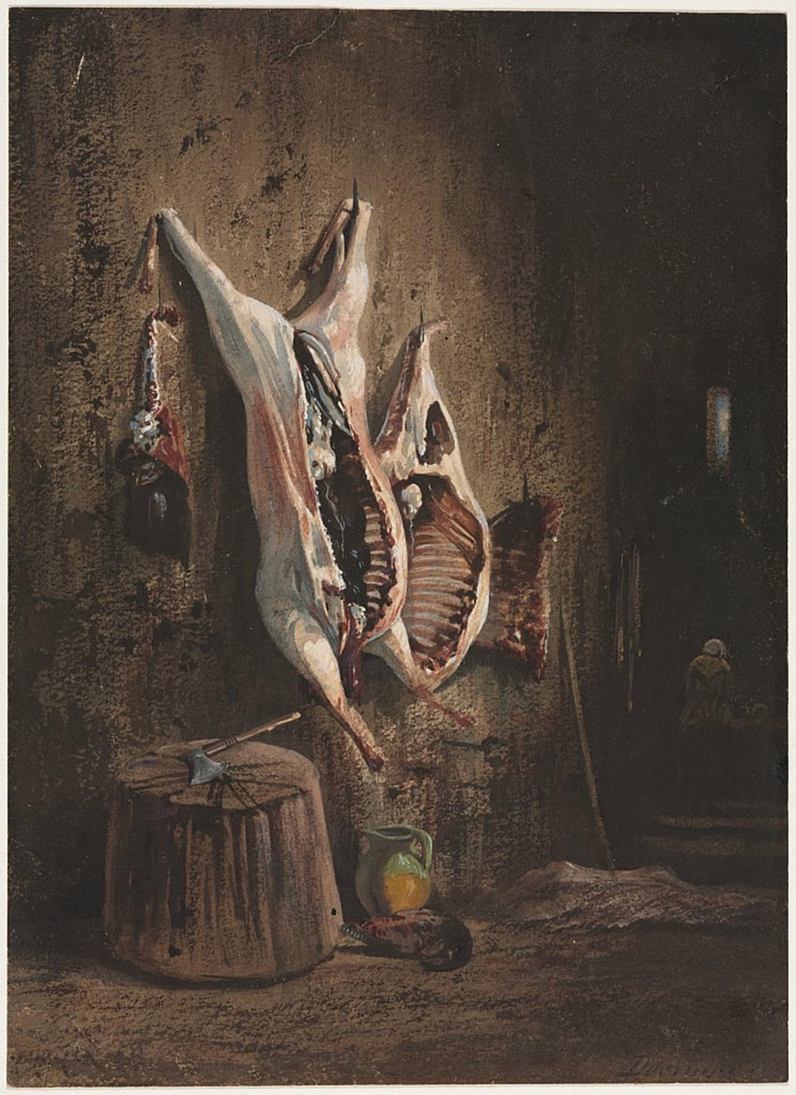 ARTXLXXBN Famous Art Print Poster Vintage Wall Art Carcasses by Gabriel Decamps Canvas Art Poster for Home Decor 60x90cm