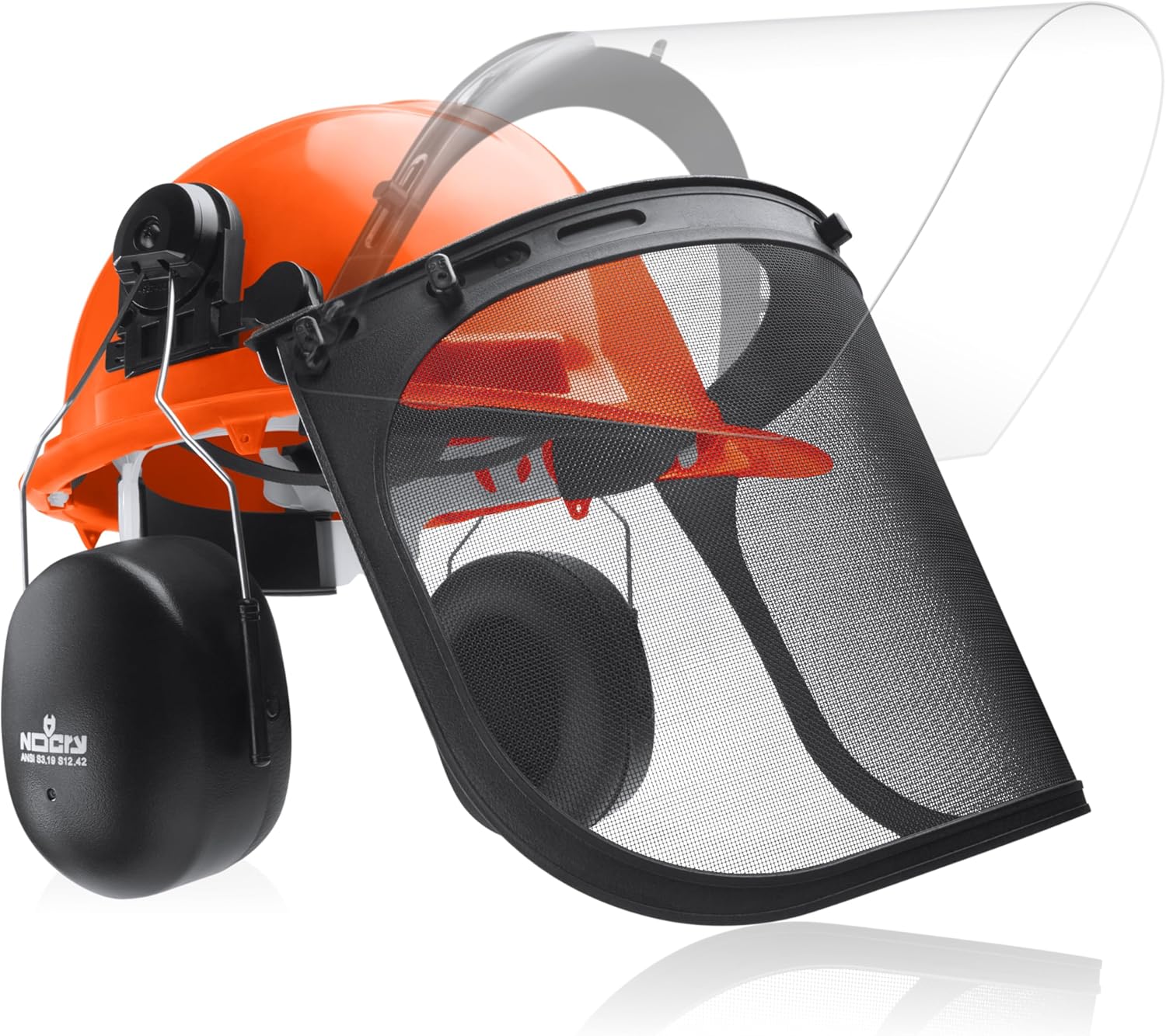 NoCry 6-in-1 Industrial Chainsaw Helmet with Face Shield