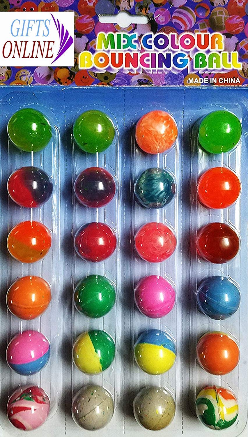 VIBGYOR PRODUCTS Colorful Bouncing Balls Stress Reliever - Birthday Return Gift for Kids (Pack of 24) (B0844K9MFP) Amazon Price History, Amazon Price Tracker