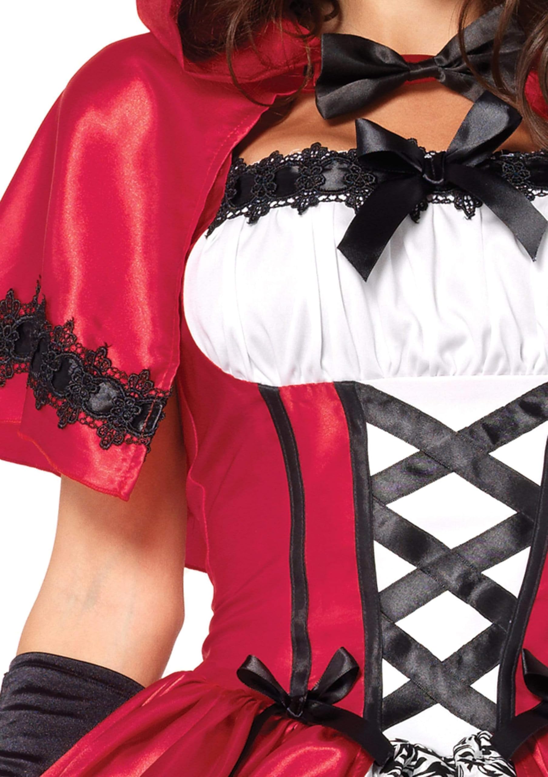 Leg Avenue Panie Gothic Red Riding Hood Kostium Czerwonego Kapturka, Wielokolorowy, S