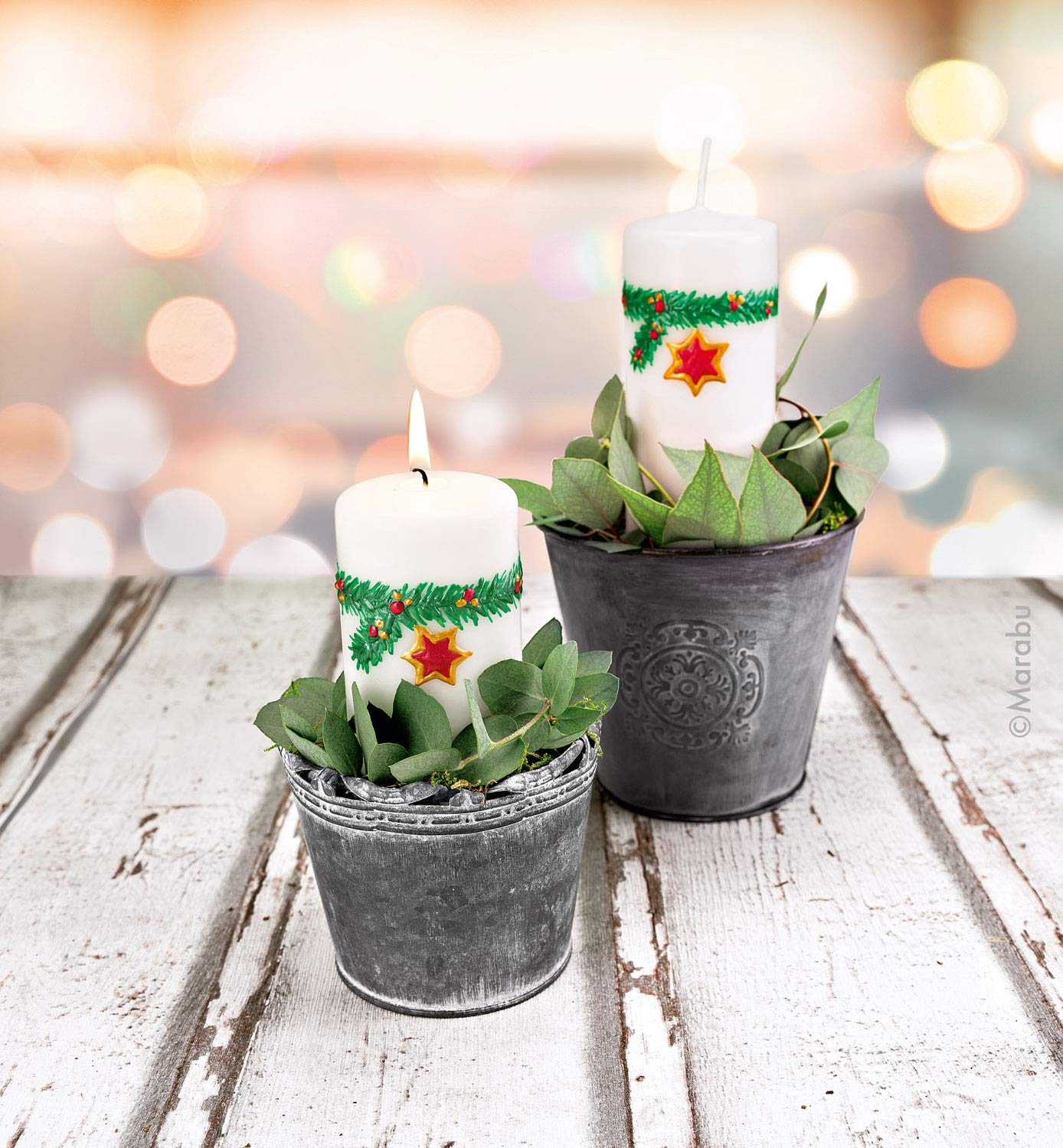 Marabu 1805000009882 Candle Pen Set, 10 Candle Pens Of 25 Ml, Creamy - View #12