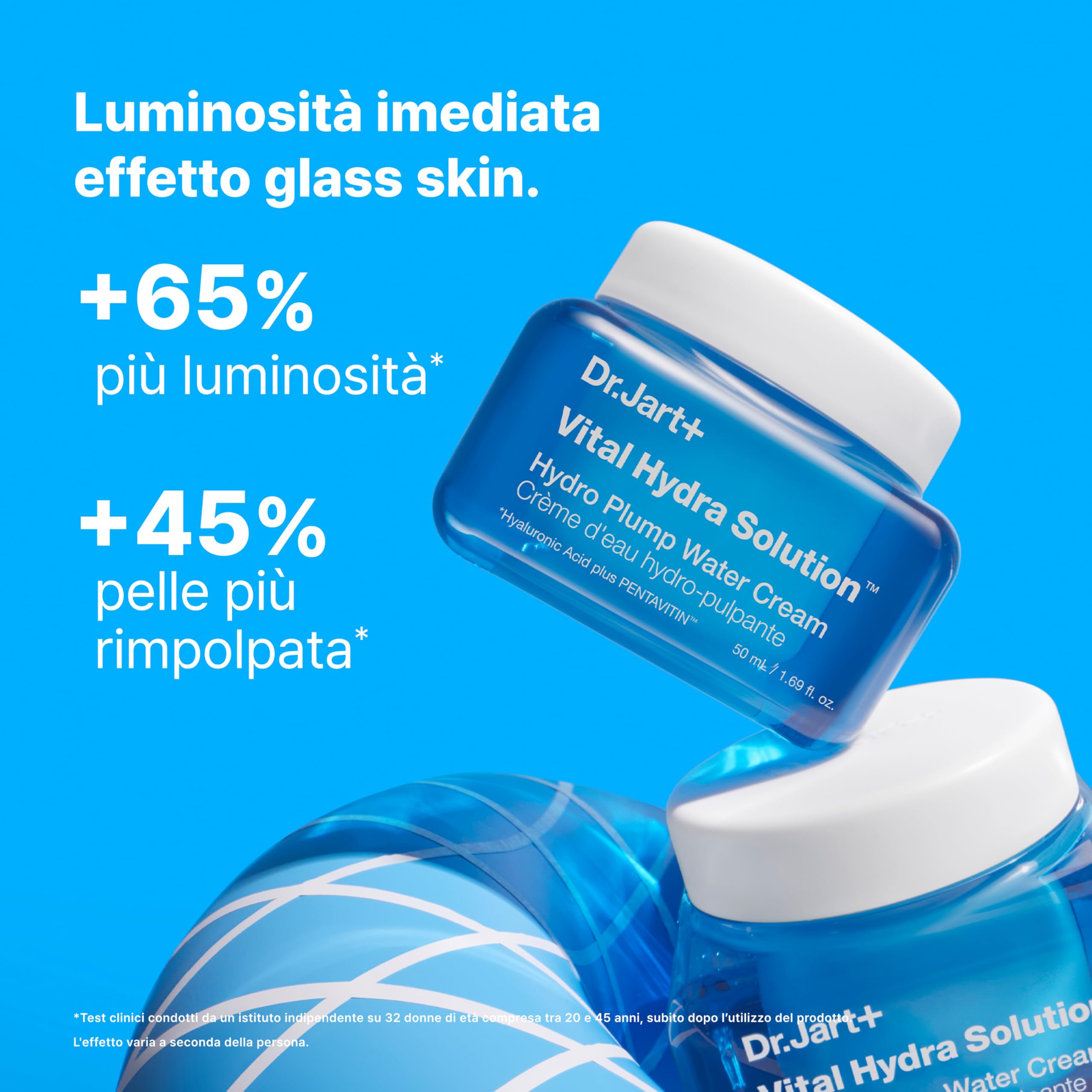 Dr.Jart+ Vital Hydra Solution Water Cream Glow | Crema illuminante idratante viso con Acido Ialuronico |Skincare coreana