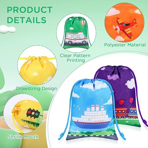 Miniatura 3 de 24 bolsas de transporte para fiesta, bolsas de transporte, bolsas de golosinas, bolsas de transporte con cordón, bolsas de regalo para transporte,