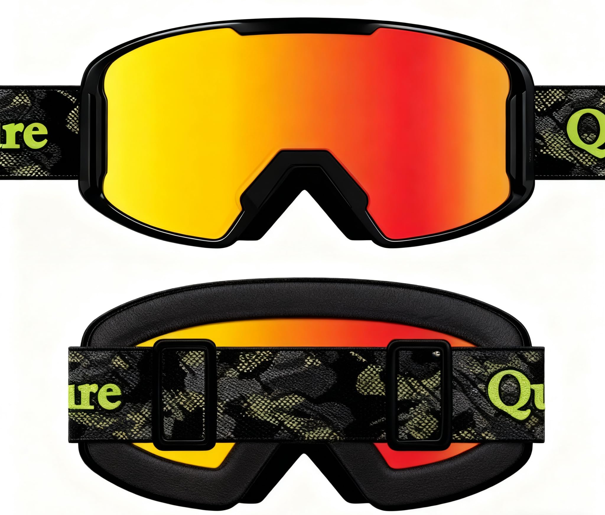 Okulary narciarskie Qunature Okulary przeciwmgielne Okulary narciarskie z podwójnymi soczewkami Okulary ochronne przeciwodblaskowe dla osób noszących okulary do uprawiania sportów zimowych