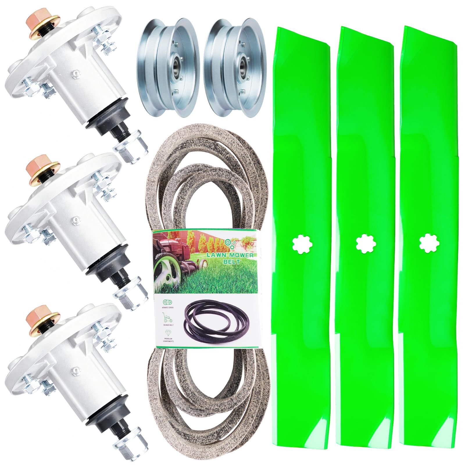 リィエルデッキパーツ Amazon.com : TENGMUJX 54 Inch Mower Deck Rebuild Kit Fits John