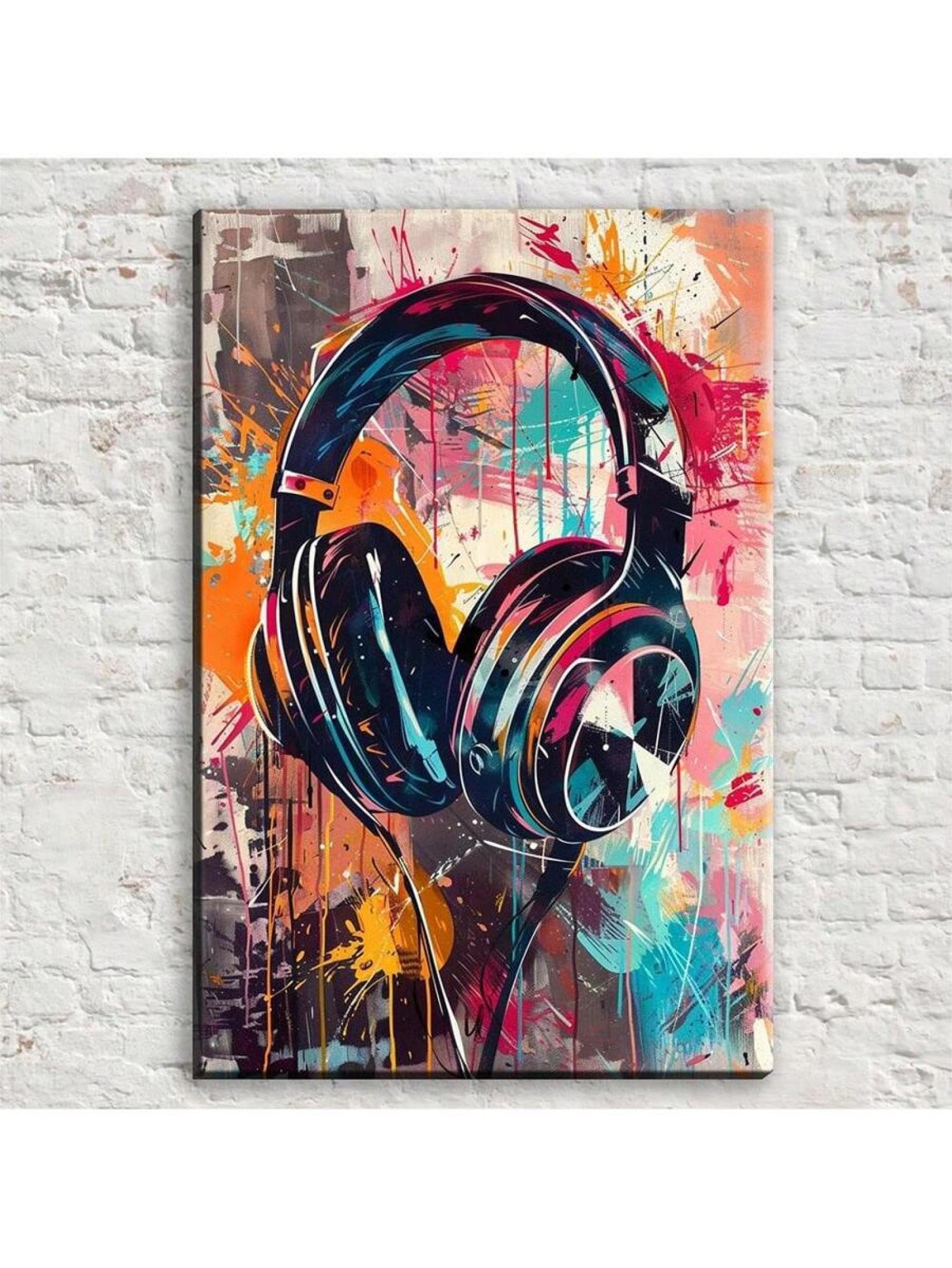 Impression sur toile Pop Art abstraite colorée haut de gamme, format 60x90 cm - 8