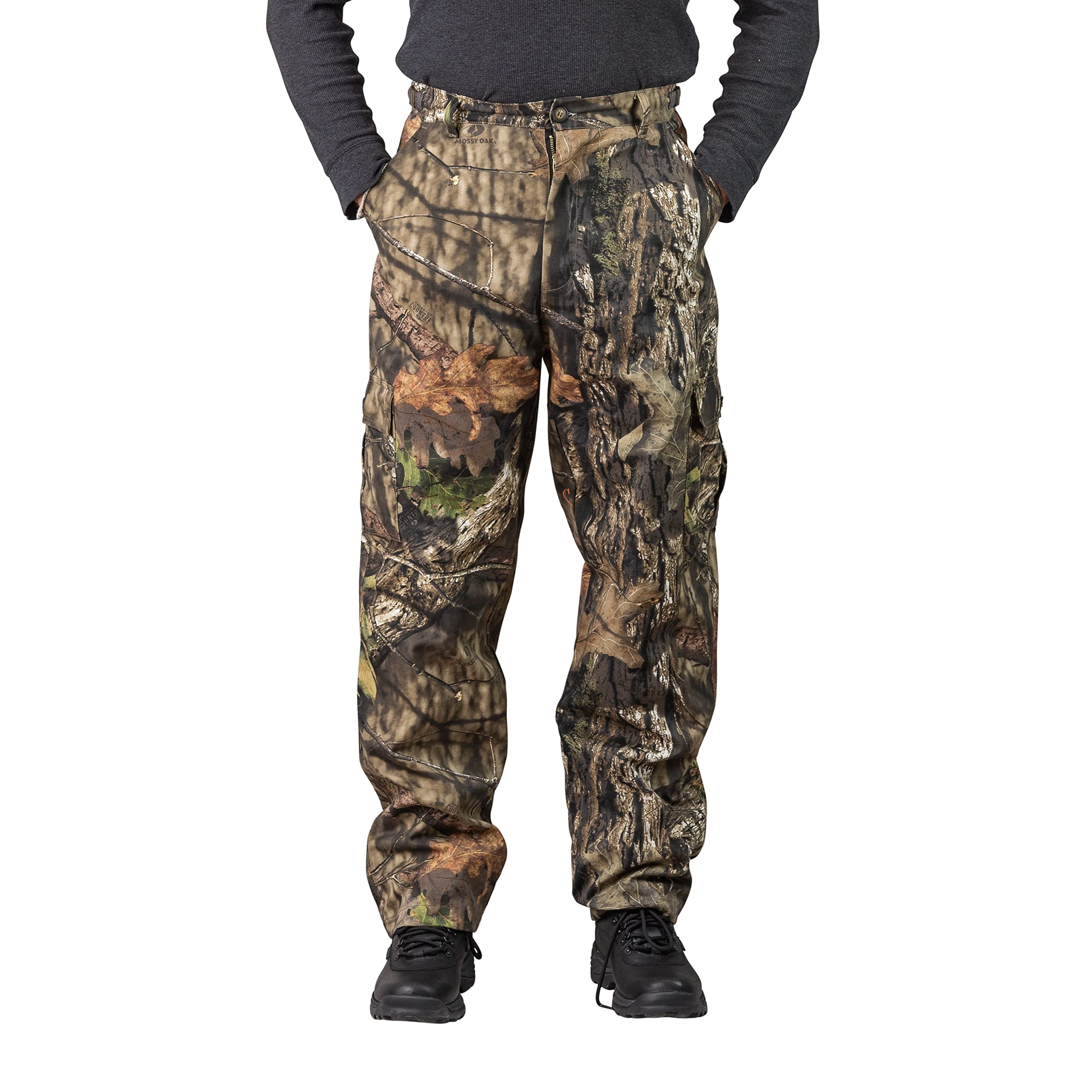 TrailCrestMen’s Camo Hunting Cargo Pants | 6 Pockets | Mossy Oak™ (Improved Specs)