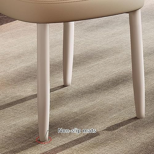 Miniatura 6 de JKGHK Dining Chairs, Leather Kitchen Chairs, Upholstered Armless Dining Room Chair, Accent Living Room Side Chair with High Backrest, for Cafe,