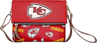 FOCO NFL Team Logo Printed Collection Foldover Purse Handbag Bag Tote